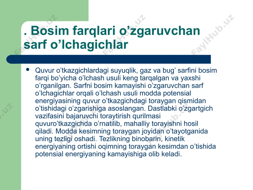 modda miqdori va sarfini o’lchash asboblari - Page 4
