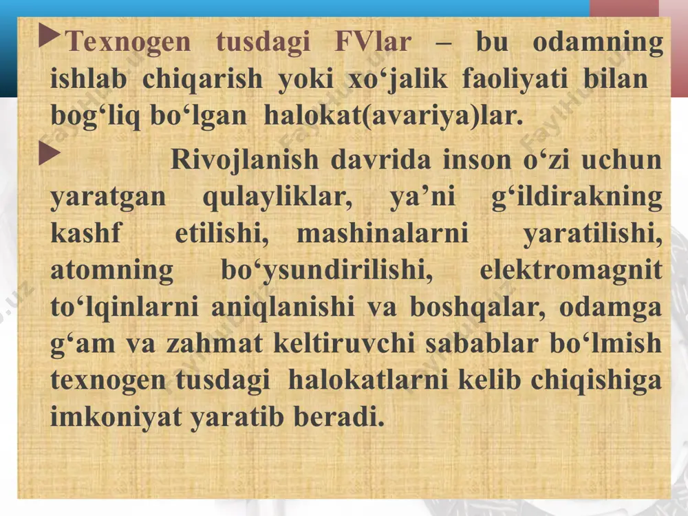 texnogen tusdagi favqulodda vaziyatlar - Page 5