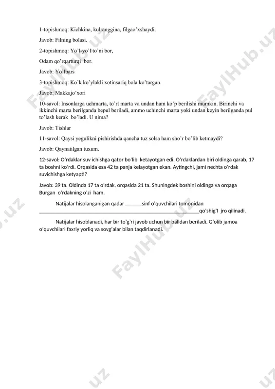"mantiq bilimdonlari" intelektual o’yini - Page 5