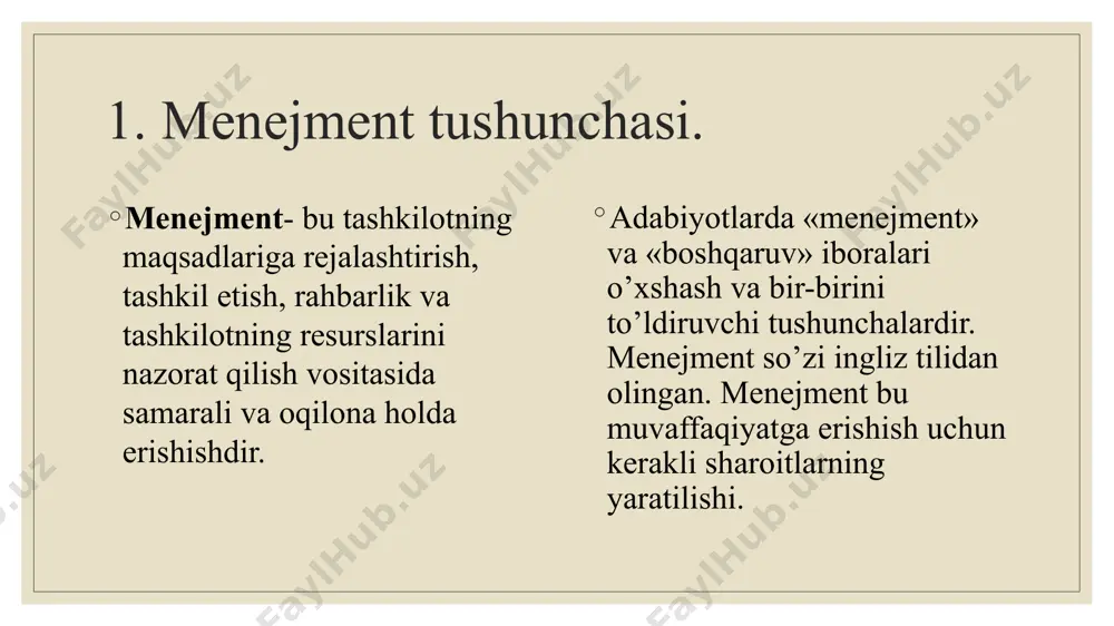 menejment va menejer tushunchasi mazmuni - Page 3