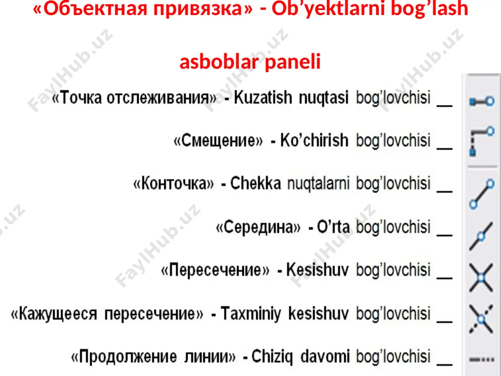 auto cad dasturida modify panelidagi buyruqlarning vazifalari va ulardan foydalanish - Page 4