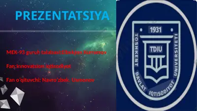intellektual mulk va uni himoyalash — PPTX
