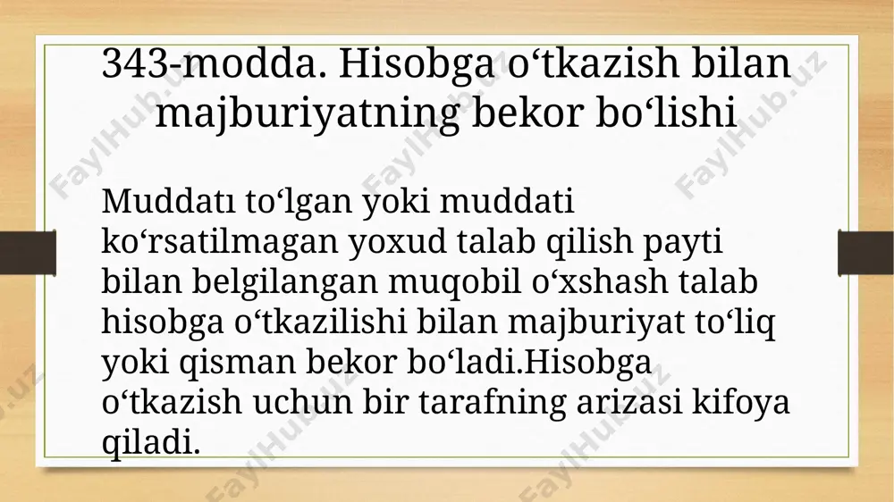 majburiyatlarning bekor bo‘lishi - Page 5