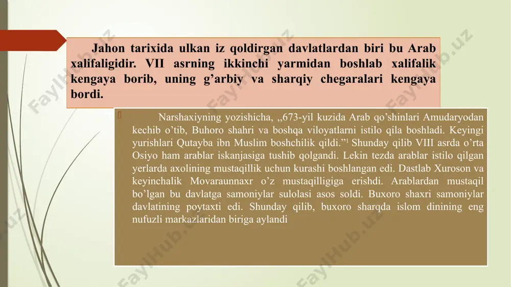moliya ishlari devoni, davlat rasmiy hujjatlarini ishlab chiqish devoni, soqchilar boshlig’i devoni, xat-xabarlar mutasaddisi devoni, saroy ish boshqaruvchisi devoni, muhtasib devoni, vaqflar devoni bilan qozilik ishlari devonidan iborat bo’lgan. viloyat boshlig’i hokim, shahar boshlig’i esa, rais deb atalgan. hokimni oliy hukmdor, raisni hokim tayinlangan. davlat ishiga davlat tilini yaxshi biladigan, huquq me’yorlarini to’liq bilish, tarix, adabiyotni bilishi zarur edi. shunday qilib davlatchilikning o’sha zamon uchun eng yuqori nuqtasi bu samoniylar davlatchiligi edi. shu boisdan ham allomallarimiz davlatchilikning mag’zini anglab ,, davlatning vazifasi insonlarni baxt-saodatga eltishdir” deb yozgan edi. oddiygina qilib insonni deyilyapti, uning na mazhabi, na millati, yo boshqa tomoni ajratilayotgani yo’q. demak hali o’rta asrlardayoq, somoniylar sulolasi hukmronligi zamonida mamlakatimizning davlatchilik tarixida buyuk maqsadlar qo’yishib, davlat shu maqsadlarga o’z faoliyatini qarata olgan. xullas yurtimizda somoniylar hukmronlik qilgan asrlar jo’shqin voqealarga boy, namunali va saboqli davrdir. ,,somoniylar davrida harbiy qo’shin ikki toifaga bo’lingan: doimiy ravishda faoliyat ko’rsatuvchi saralangan qismlar gvardiya …