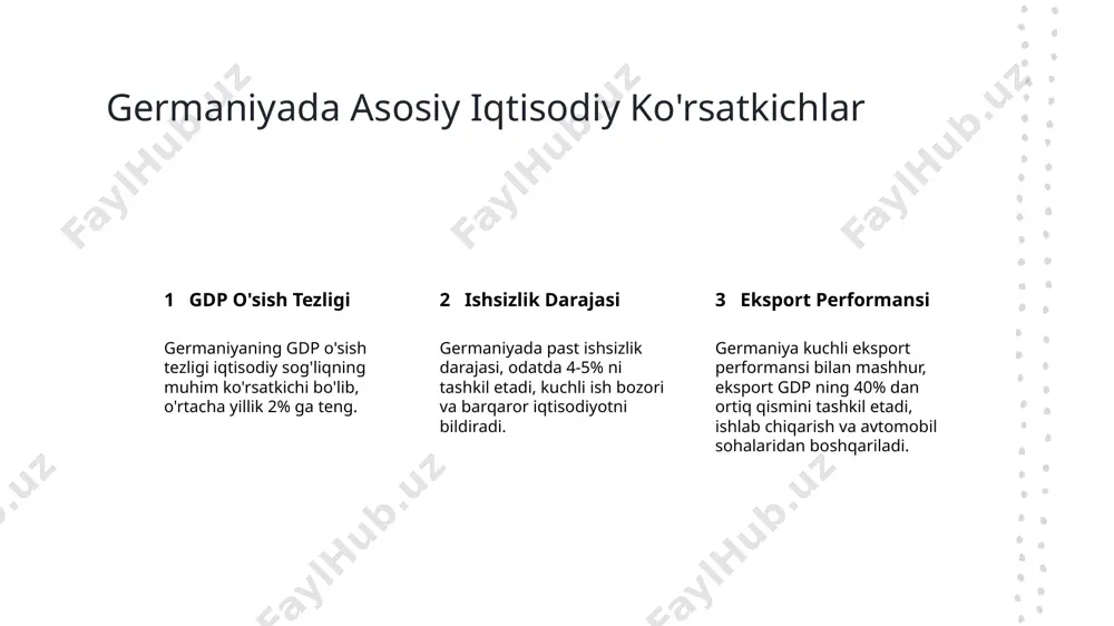 'tish germaniya yashil iqtisodiyotga o'tishga qodir bo'lishga qasamlangan, kelajak iqtisodiy rivojlanish uchun qayta ishlash energiyasi, barqaror amalga oshirishlar va karbon emissiyalarini kamaytirishga diqqat qaratadi. e'tiboringiz uchun rahmat! /docprops/thumbnail.jpeg