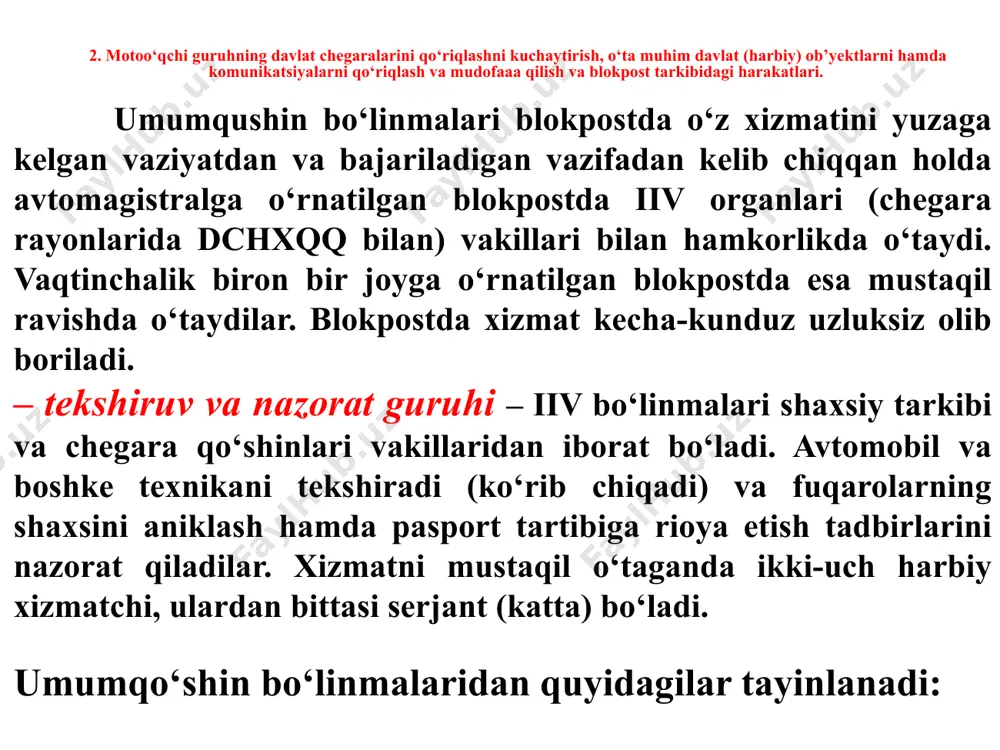 qo‘shinlar maxsus harakati o‘quvsavollari - Page 5