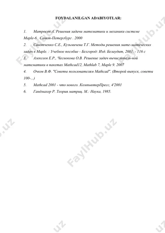 maple muhitida protseduralar bilan ishlash - Page 5