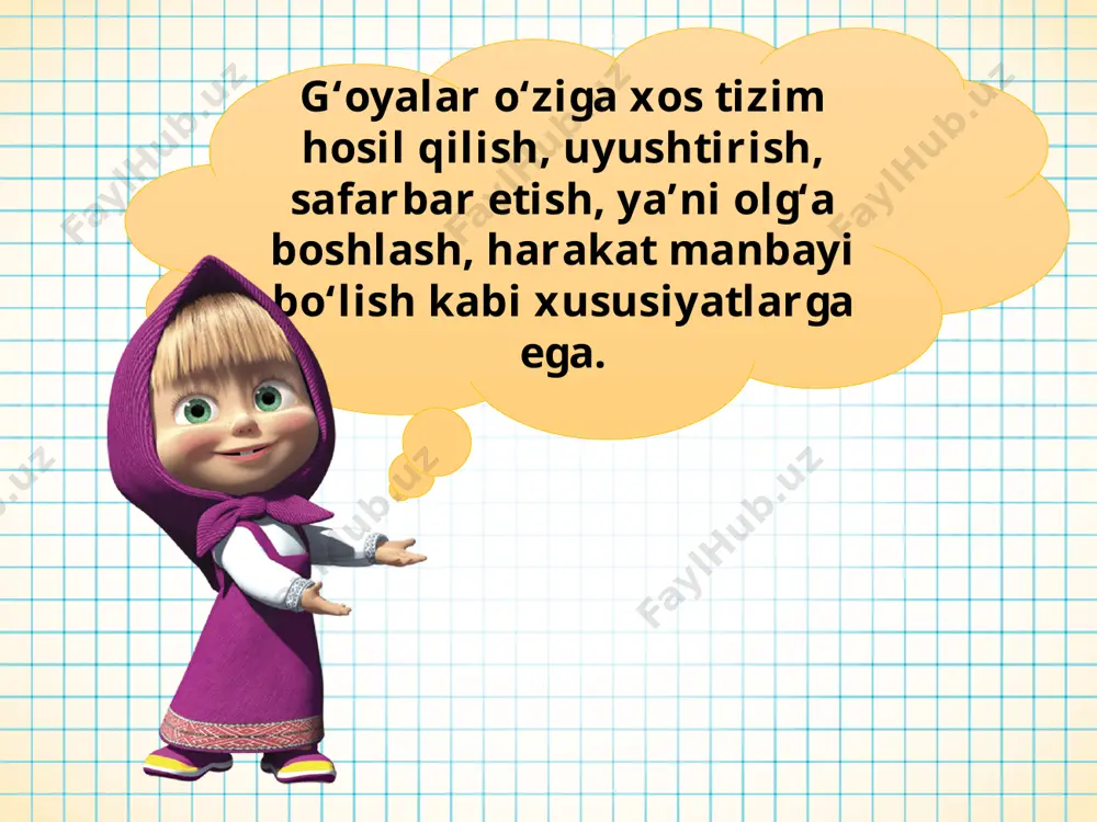 g‘oyaning asosiy xususiyatlari va turlari 7 - sinf - Page 3