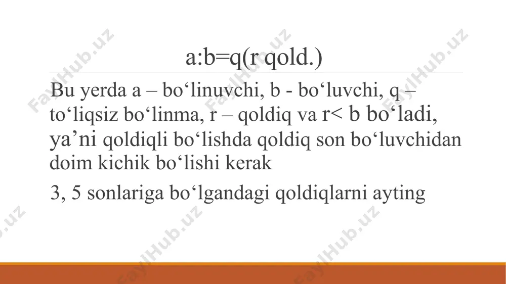 boshlang'ich sinflarda qoldiqlibo'lishni o'rgatish metodikasi - Page 4