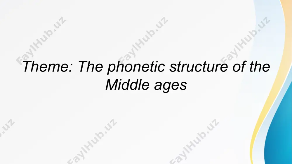 the phonetic structure of the middle ages - Page 2
