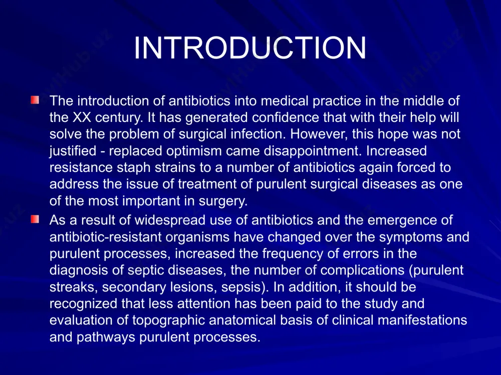 ment of these diseases, the prevention of septic generalization processes and reduce the disability of patients. under all conditions early surgery with drainage of purulent focus in the emerging cellular spaces or tendon sheath limbs are the most effective treatment to get rid of further necrotization surrounding tissues and intoxication. цель лекции the purpose of the lecture дать топографо-анатомические обоснования некоторых симптомов и путей распространения гнойных процессов. give topographic anatomical study of some symptoms and pathways purulent processes. гнойно-воспалительные процессы они развиваются и распространяются в подкожной и межмышечной клетчатке, по ходу футляров сосудисто-нервных пучков, по фасциальным футлярам и межфасциальным щелям, через межмышечные промежутки и т.д. чтобы легче понять закономерности распространения гнойных процессов, можно все возможные пути распространения гноя из первичного очага в соседние области разделить на две группы: первичные; вторичные. inflammatory processes they are developed and distributed in subcutaneous and intramuscular fat, in the course of carrying cases neurovascular bundles, …