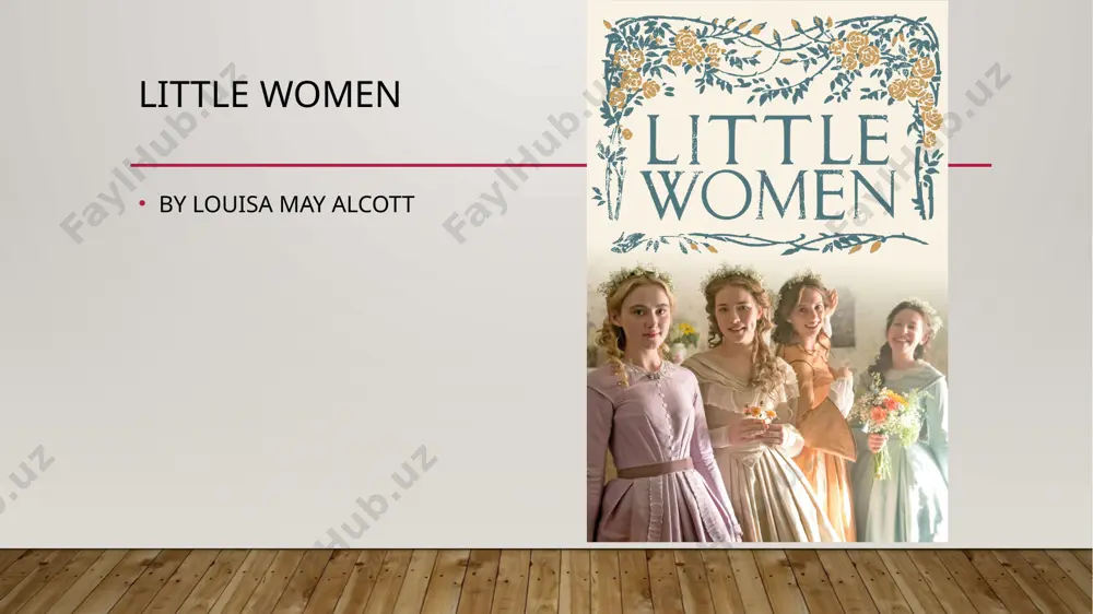 later she understands it currectly. they start living their lives as before. soon jo falls in love with a professor friedrich bhaer and married him. after that she wrote the book that sums up her entire life, ‘ little women’ and become the famous writer. thank you for your attention image2.jpeg image1.jpg /docprops/thumbnail.jpeg