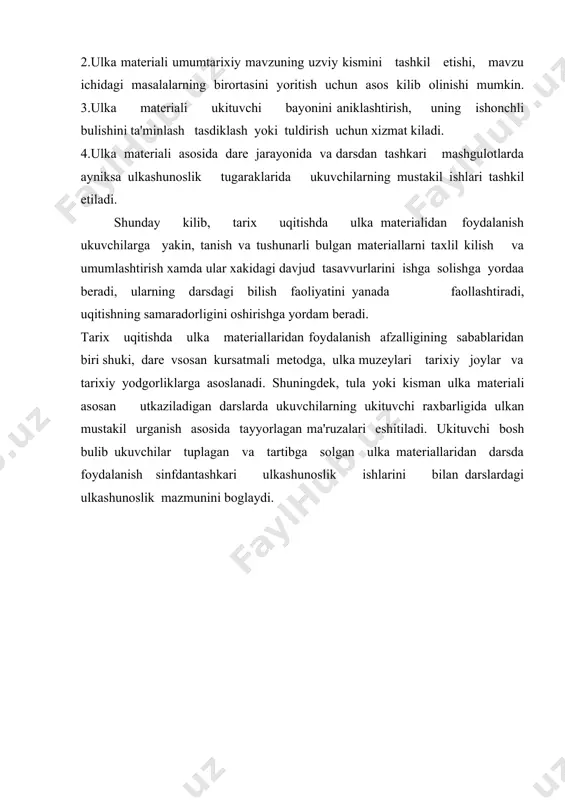 tarix o’qitishda ulkashunoslik materiallaridan foydalanish - Page 5