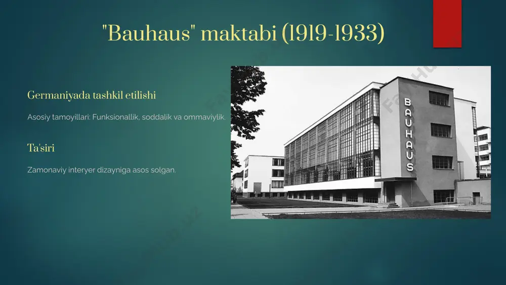 interyer dizayni maktablarining tashkil topish tarixi - Page 2