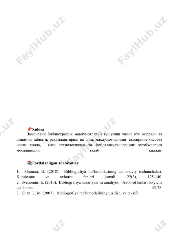 bibliografik axborotning zamonaviy tushunchasi - Page 5