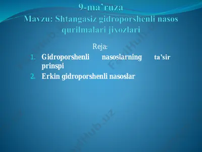 gidroporshenli nasoslar — PDF