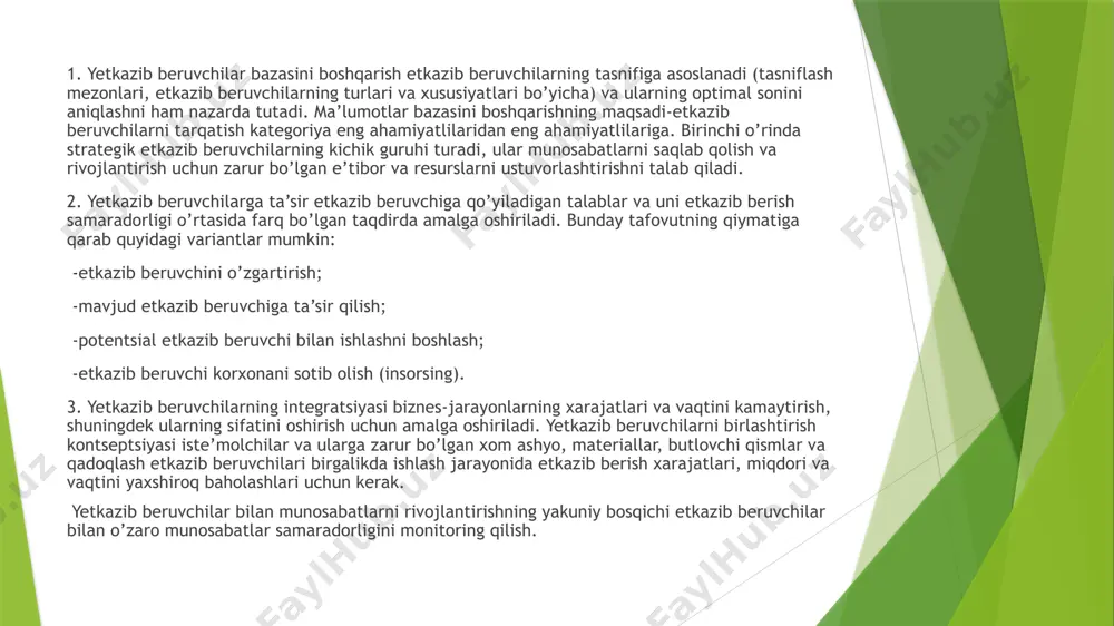 elementi hisoblanadi. biroq u mijozga yo’naltirilganlik strategiyasi berishi mumkin bo’lgan imkoniyatlarning faqat bir qisminigina amalga oshiradi. srm strategiyalarni amalga oshirishda ham tezkor ham strategiktahlilni ta‘minlashi, korxonaning sotuv va marketing sohasida boshqaruv qarorlari qabul qilishni qo’llab-quvvatlash va vaziyatni baholashi lozim bo’lgan vositalar ham bundan kam ahamiyat kasb etmaydi. mos ravishda, marketingni rejalashtirish metodologiyasida ikkita qismni ajratish mumkin.birinchidan ma‘lumot to’plash va qayta ishlash, ikkinchidan boshqaruv marketing qarorlari qabul qilish. ma‘lumot to’plash va qayta ishlash har bir korxona uchun o’ziga xos sanaladi. ular korxona turi, texnologik imkoniyatlar va an‘analarga bog’liq bo’ladi. hozirgi kunda korxonalarning marketing sohasida ixtisoslashgan dasturiy ta‘minoti o’sib borayotgan ehtiyojlarini faqat srm tizimlargina to’liq darajada qondirishi mumkin. bunday tizimlarda ma‘lumot to’plash va qayta ishlash imkoniyatlari dasturlash, statistika va matematika sohasida mutaxassis bo’lmagan marketologlarga dasturiy-matematik vositalardan emas, balki o’zining bozor borasidagi bilimlaridan foydalanib, marketing axborotlari sifat tahlilini o’tkazishga yordam berishi lozim. 2017 – yilda shvetsiya ( stokgolm ) da tashkil etilgan. kodiak …