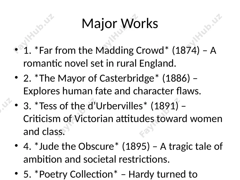 thomas hardy: his literary creativity - Page 3