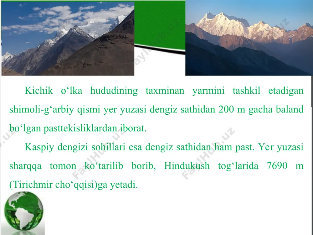 o‘rta osiyoning kichik o‘lkalari va tabiiy rayonlari 7-sinf - Page 4