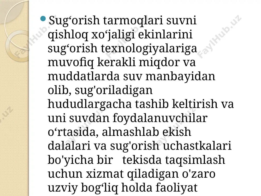 sug’orish tarmoqlari - Page 3