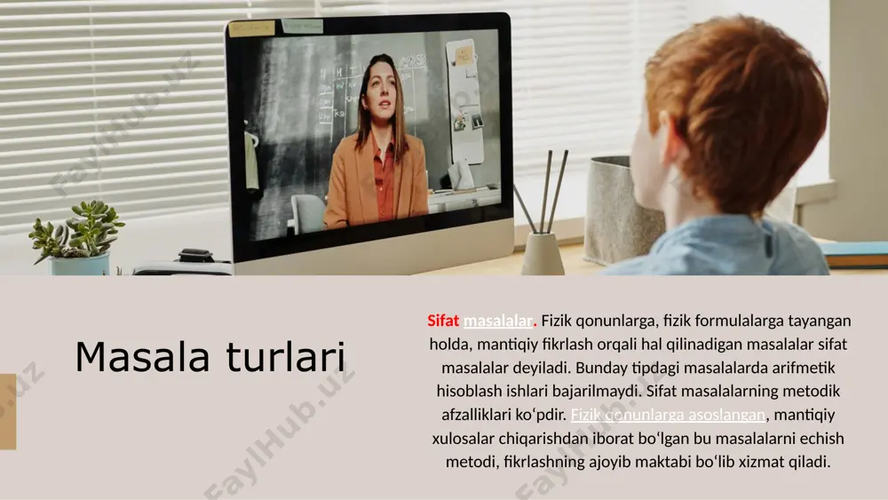larning o'qish qobiliyatlarini va bilimlarini baholashga mo'ljallangan pedagogik testlarni yaratish va qo'llash sohalari rivojlana boshladi. studio shodwe 3 o'quvchilarni fizikadan masalalar yechishga yo'naltirishni biz fizika fanining 6-sinf 1-soatidan boshlashimiz kerak. har bir mavzuni o'rganishda masalalar yechishni ham to'g'ri rejalashtirsh lozim. masalalar tanlangan metodikaga mos keladigan aniq sistemani tashkil etish va o'qitishning ma'lum maqsadga javob berishi kerak. masalalar tanlashga ko'rsatilgan didaktik talabdan tashqari har bir masalani tanlashda o'qituvchi mo'ljallagan maqsadni amalga oshirish ahamiyatga ega. rimberio co sintetik metodda masalani yechish topilishi kerak bo'lgan kattalikdan boshlanmasdan, masala shartidan bevosita topilishi mumkin bo'lgan kattaliklardan boshlanadi. oxirgi formulaga izlanayotgan kattalik kirmaguncha, masalani yechish asta sekin tarmoqlanib boradi. yuqoridagi masalani shu usulda yechish uchun lift tezlanishini hisoblashdan boshlanadi, shundan keyin esa unga tezlanish beradigan kuchlar hisoblanadi. bu kuchlar kanatning taranglik kuchidan va liftning og'irlik kuchidan iborat bo'ladi. shundan keyin kanatning taranglik kuchi uchun ifoda hosil qilanida va unga hamma oraliqda topilgan kattaliklar qo'yiladi. learn more …