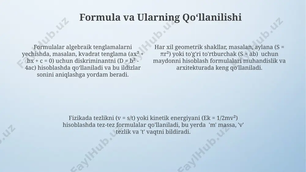 algebraik tengliklar va formulalar - Page 4