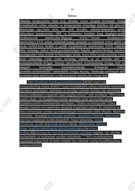 yani ularni qoshish, biridan ikkinchisiga kerakli joyni olib kochirish, matn oldiga tasvir tushirish, jadval tashkil qilish, turli shriftlar bilan ishlash, xarflarni istalgan shaklda yetarlicha katta formatda chop etish mumkin. lekin ms word - ayrim kamchiliklar dan ham holi emas. masalan: matematik ifodalar va kimyoviy formulalarni kiritishda katta qiyinchiliklar mavjud. bundan tashqari, juda murakkab strukturali poligrafik (atlaslar, albomlar va jurnal muqovalari) materiallarini tayorlashda noqulaylik yuzaga keladi. shunday qilib, word matn muxarriri komagida rus va ingliz tilida xar xil xujjatlar, xat, xisobot, maqola, tijorat xabarlari kabi bir turkum matnli malumotlarni zudlikda tayorlash va chop qilish mumkin. ingliz tili (ingl. english) - hind-yevropa oilasining german guruhiga kiruvchi til. ingliz xalqining tili. avstraliya, aqsh, birlashgan qirollik, hindiston, irlandiya, jar, kanada, liberiya, malta va yangi zelandiyaning rasmiy tili. bu matn muxarriri yordamida ozbek shriftida va lotin alifbosi asosida, ozbek tilida xar xil malumotlarni osonlik bilan tayorlash mumkin. word matn muxarriri imkoniyatlari. -matnni kiritish, taxrir qilish …