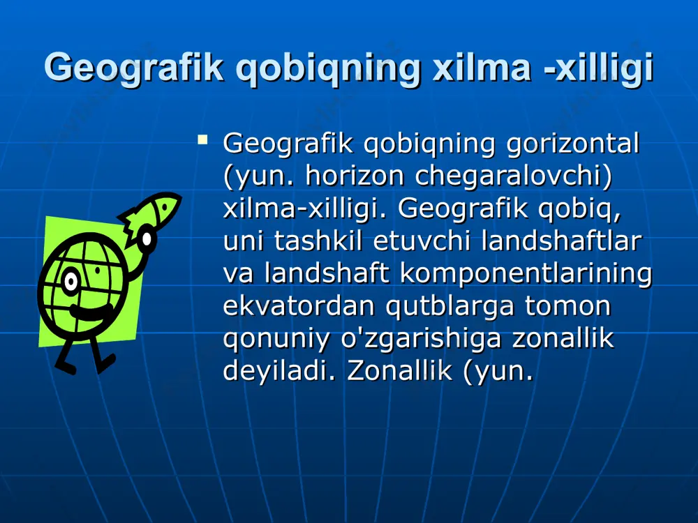 geografik qobiqda zonallikning namoyon bo’lishi - Page 3