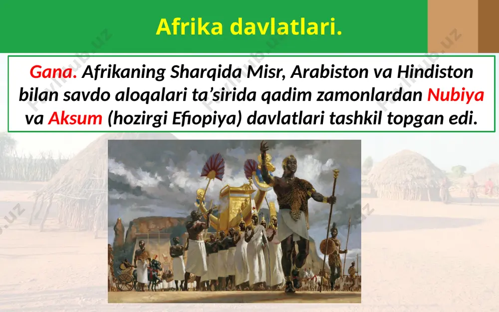 afrika xalqlari o‘rta asrlarda. 7- sinf - Page 5