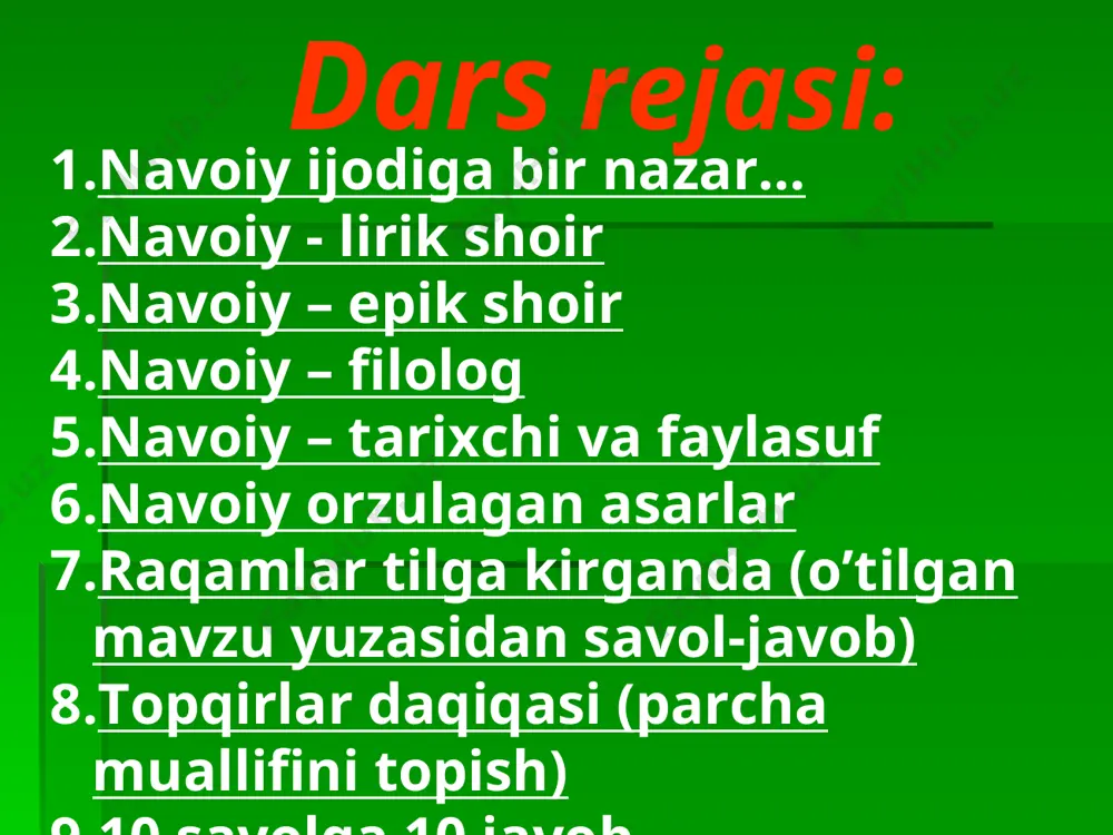 navoiy ijodi. navoiy va zamonamiz dars ishlanma - Page 3