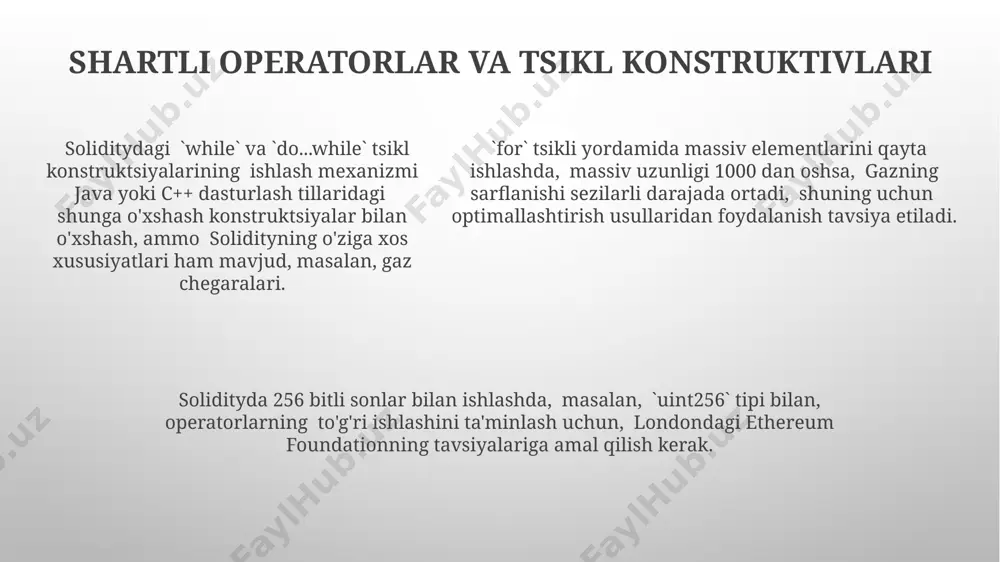 solidity dasturlash tilida smart-kontraktlar tushunchalari - Page 5