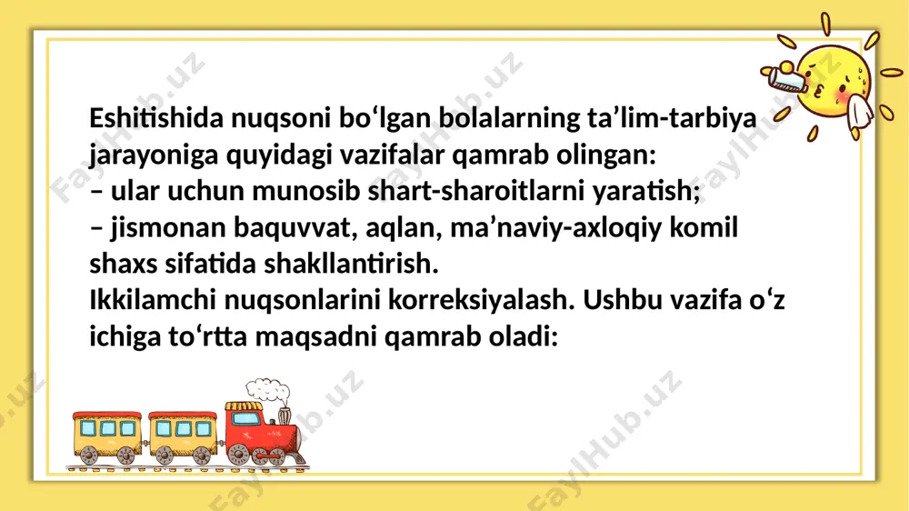 zaif eshituvchi bolalarning faoliyat turlari - Page 4