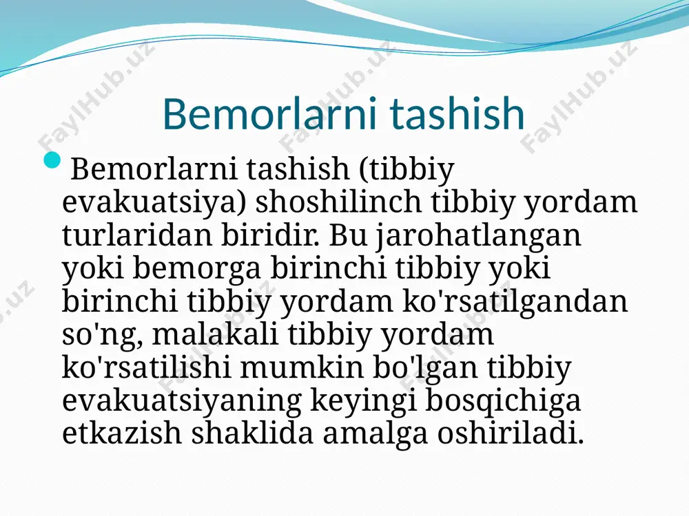 bemorlarni tashish (bemorlarni transpartirovka) - Page 2