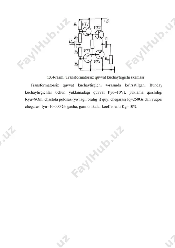tok, kuchlanish, quvvat kuchaytirgichlari. koʻp kaskadli kuchaytirgichlar - Page 4