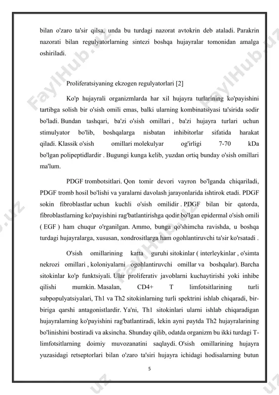 hujayralarda hujayra sikli orqali o'tish qat'iy tartibga solinadi. saratonning sababi hujayra o'zgarishi bo'lib, odatda hujayra siklining tartibga solish mexanizmlarining buzilishi bilan bog'liq. hujayra siklidagi nuqsonlarning asosiy natijalaridan biri bu genetik beqarorlikdir, chunki hujayra siklini boshqaruvchi nuqsonli hujayralar o'z genomlarini to'g'ri ko'paytirish va qiz hujayralar o'rtasida taqsimlash qobiliyatini yo'qotadi . genetik beqarorlik o'simta rivojlanishi uchun mas'ul bo'lgan yangi xususiyatlarni olishga olib keladi. siklinga bog'liq kinazlar ( cdk ) va ularning tartibga soluvchi subbirliklari ( siklinlar ) hujayra siklining asosiy regulyatorlari hisoblanadi. hujayra siklining rivojlanishi turli siklin-cdk komplekslarini ketma-ket faollashtirish va deaktivatsiya qilish orqali erishiladi. siklin-cdk komplekslarining ta'siri ma'lum bir siklin-cdk kompleksi faol bo'lgan hujayra siklining fazasiga muvofiq bir qator maqsadli oqsillarni fosforillashdan iborat. masalan, siklin e-cdk2 kech g1 fazasida faol bo'lib, kech g1 fazasiga o'tish va s fazaga kirish uchun zarur bo'lgan oqsillarni fosforlaydi. a-cdk2 siklin s va g2 fazalarida faol bo'lib, s fazasining o'tishini va mitozga kirishini ta'minlaydi. siklin a …