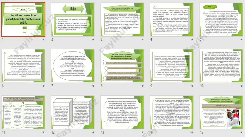 mol etkazib beruvchi va pudratchilar bilan hisob-kitoblar auditi - Page 3