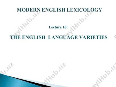 modern english lexicology — PPT