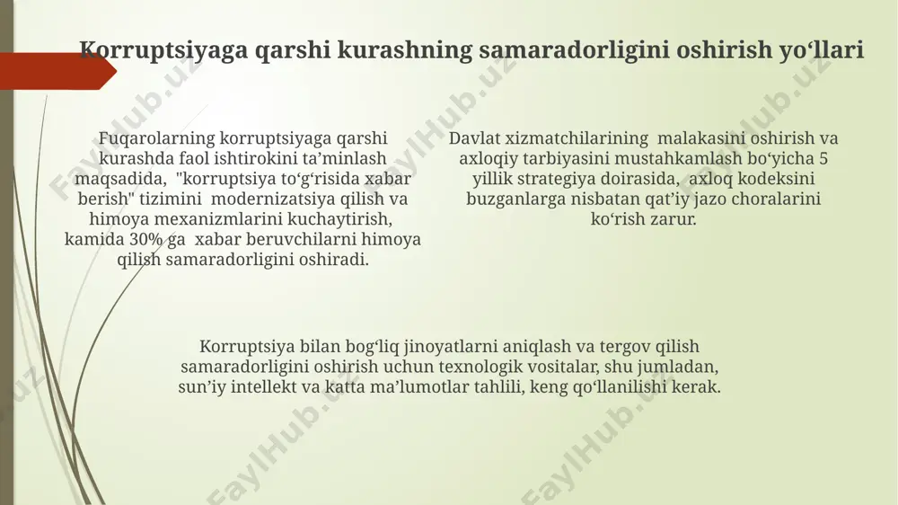 o'zbekistonda korrupsiyaga qarshi kurashish - Page 4