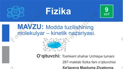 molekulyar-kinetik nazariya (mkn) — PPTX