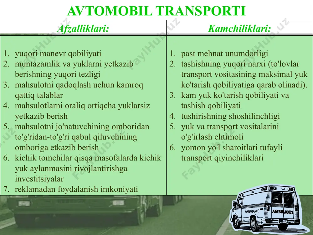yo’lovchi transport tizimlarining mintaqaviy logistikasi - Page 5