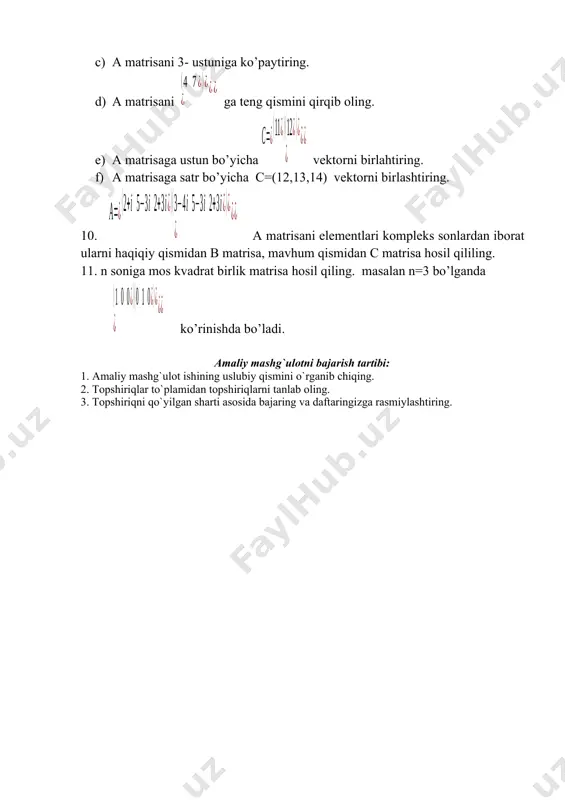 massivlar va matrisalar bilan ishlash - Page 4