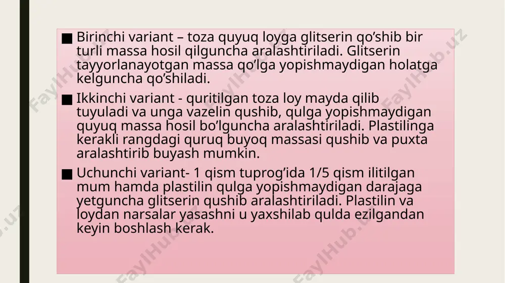 plastilin valoy bilan ishlash darslari intashkil qilish metodikasi - Page 5