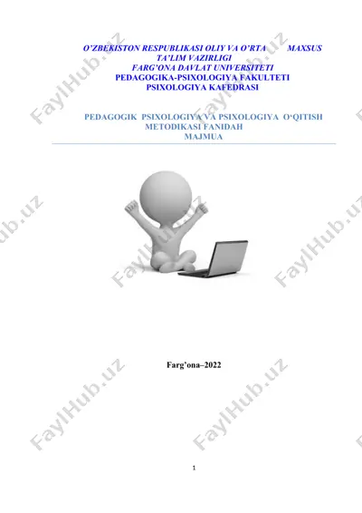 psixologiya o'qitish metodikasi — DOCX