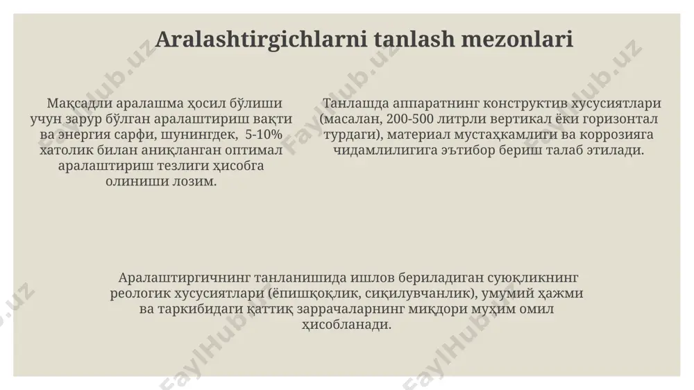 aralashtirish va suyuqlikni ajratish qurilamlari - Page 5