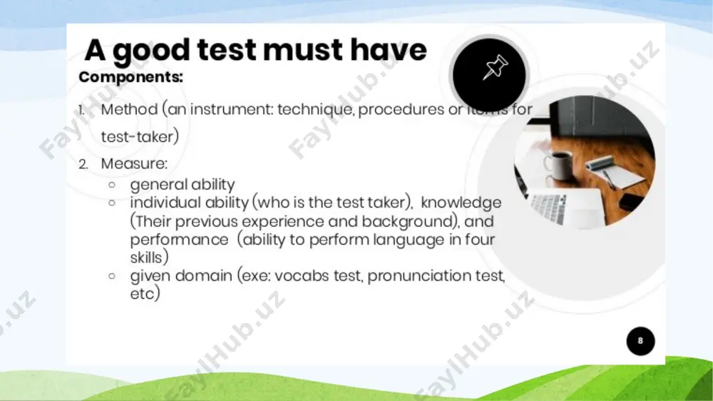tesing va baholash kursiga kirish. testing va baholash - Page 5