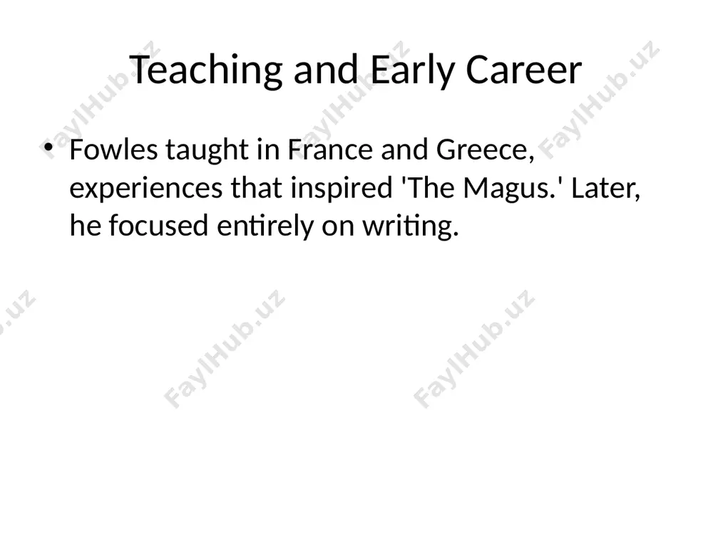 john fowles: life and works - Page 4