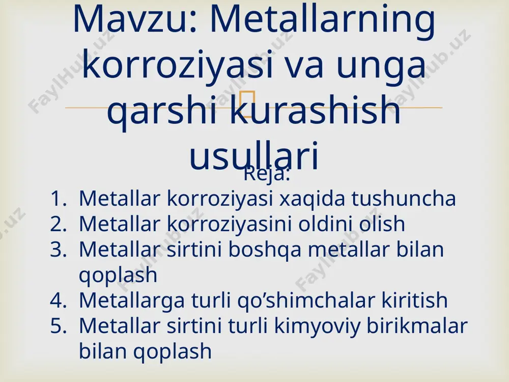 metallarning korroziyasi va unga qarshi kurashish - Page 2