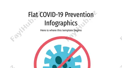 flat covid-19 prevention infographics — PPTX