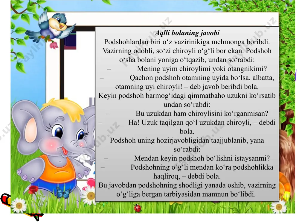 so’roq belgisining ishlatilishi 5-sinf - Page 4