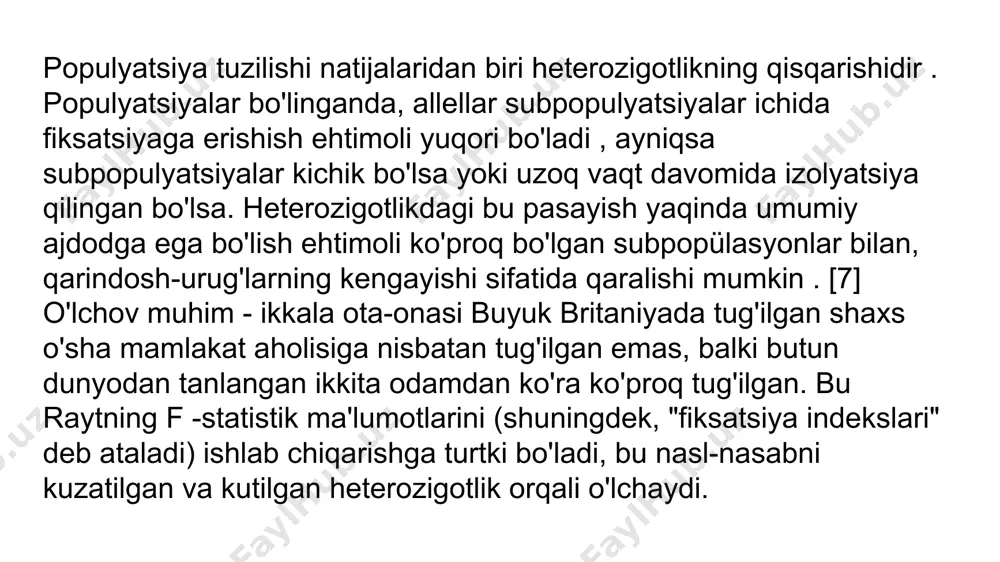 ikmalar p. xusu-siyatiga ega. mas, uglerod (s) tashki koʻrinishi va fizik xossalariga koʻra bir-biridan keskin farq qiladigan kubik (olmos) va geksagonal (grafit) modifikatsiyalarga ega. kimyoviy ele-mentning tuzilishi va xossalari turlicha boʻlgan ikki yoki undan ortiq oddiy modda holida mavjud boʻla olishi allotropiya deyiladi foydanilgan adabiyotlar: 1.biologiya onlayn. genetik polimorfizm. (2020 yil 17 iyul). olingan sana: 17-iyul, 2020-yil. olingan: biologiya onlayn | arxiv havolasi 2.bigon m., harper j., taun-send k., ekologiya. osobi, populyasii i soobshestva, v 2-tomax. perevod s ang ., m., 1989; xoliqov p. va boshqa biologiya, t., 1996; mavlyanov o., biologiya, t., 2003. 3.abdukarim zikiryoyev, ochil mavlonov.[1] dilorom yormatova, ekologiya. "fan va texnologiyalar nashriyoti", toshkent., 2012 thanks image1.png image3.png image4.png image5.png image6.png image7.png image8.jpeg image9.jpeg image10.jpeg